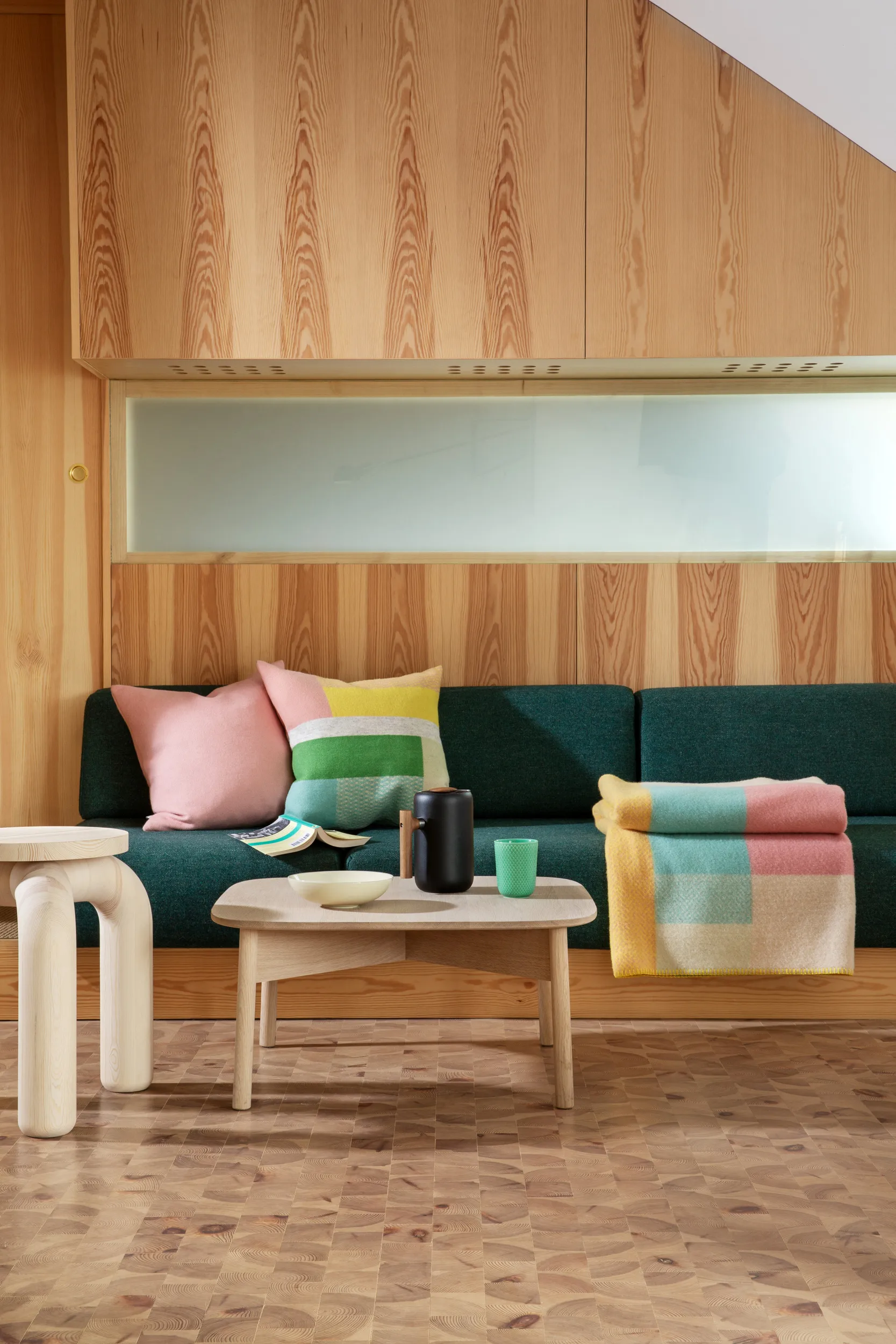 Mikkel teppe 135x200 cm, Pastel Røros Tweed