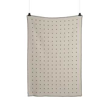 Pastille teppe 135x200 cm - Black and white - Røros Tweed