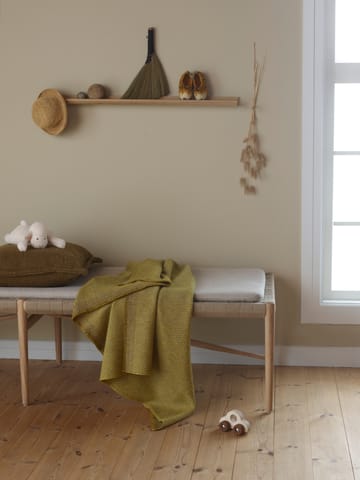 Una teppe 150x200 cm - Ocher - Røros Tweed