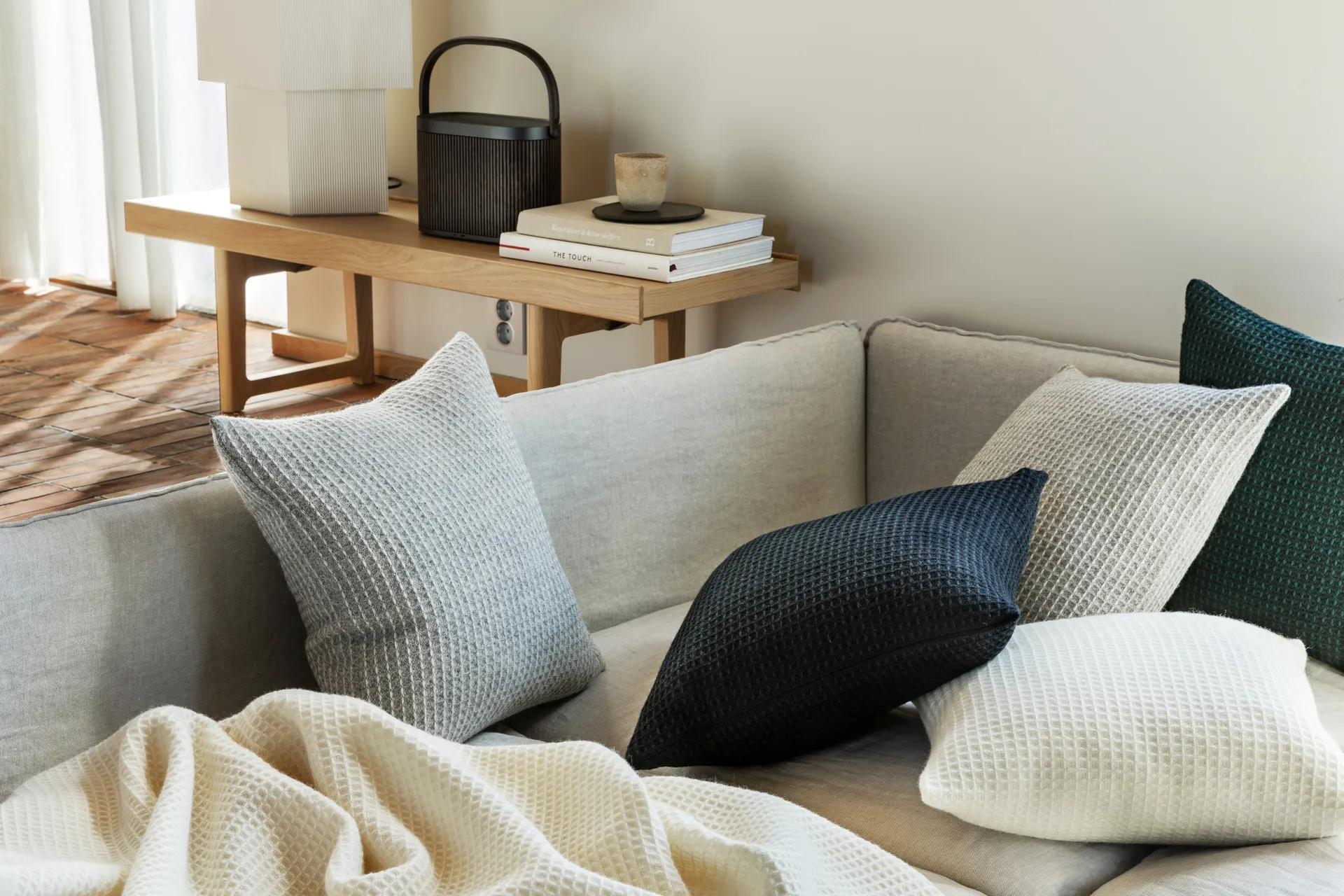 Vega pute 50x50 cm, Grey Røros Tweed