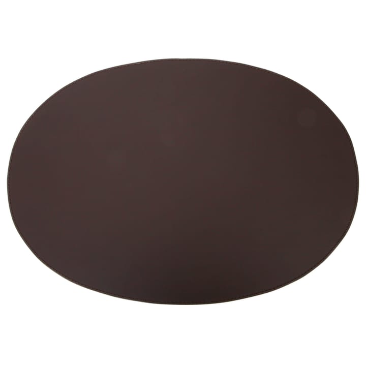 Ørskov spisebrikke skinn oval 47x34 cm - Chocolate - Ørskov