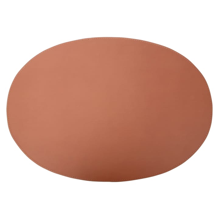 Ørskov spisebrikke skinn oval 47x34 cm - Cognac - Ørskov