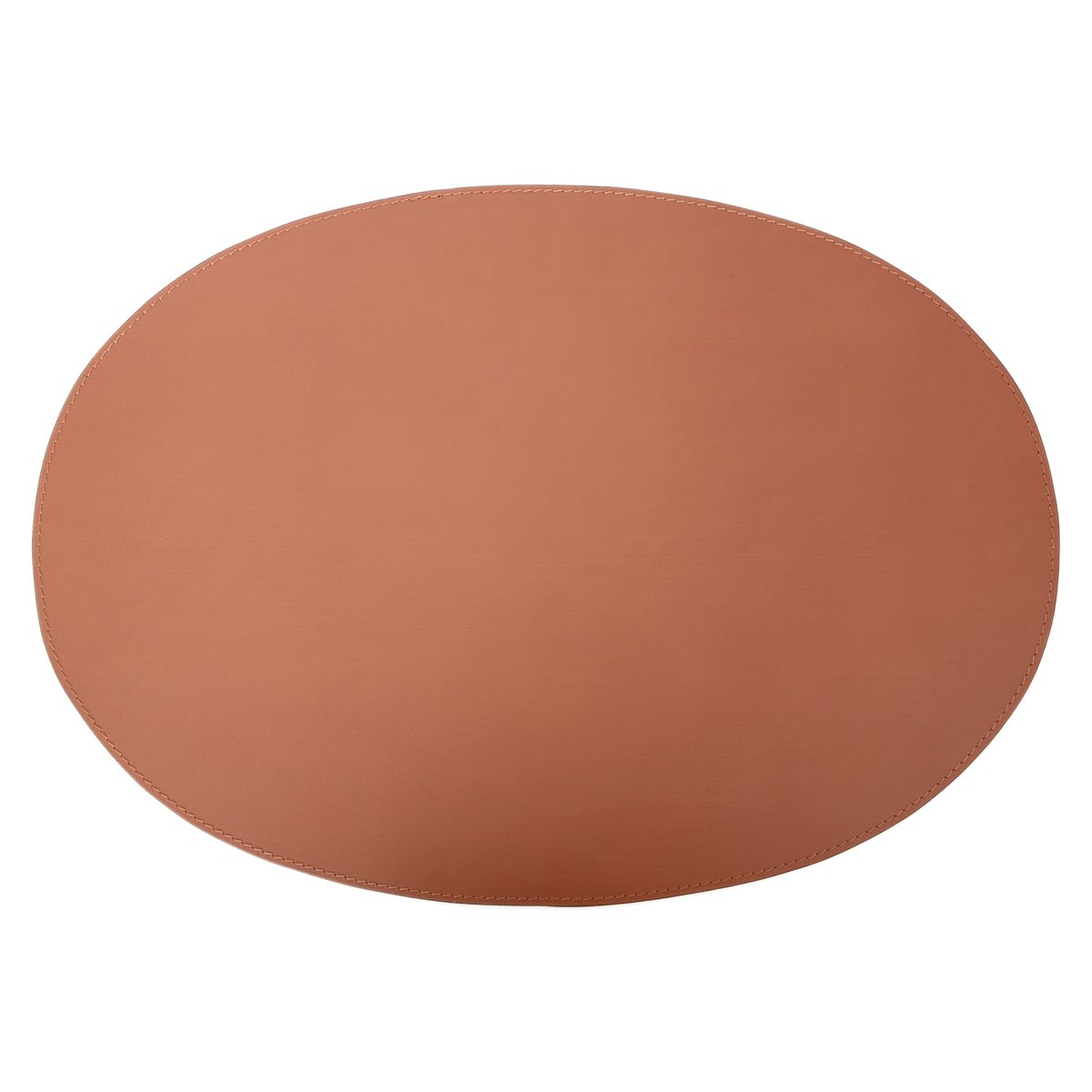 Ørskov Ørskov spisebrikke skinn oval 47x34 cm Cognac