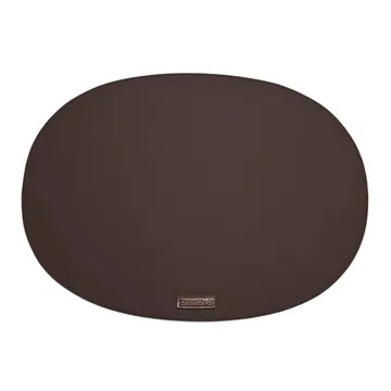 Rubber spisebrikke oval - brun - Ørskov