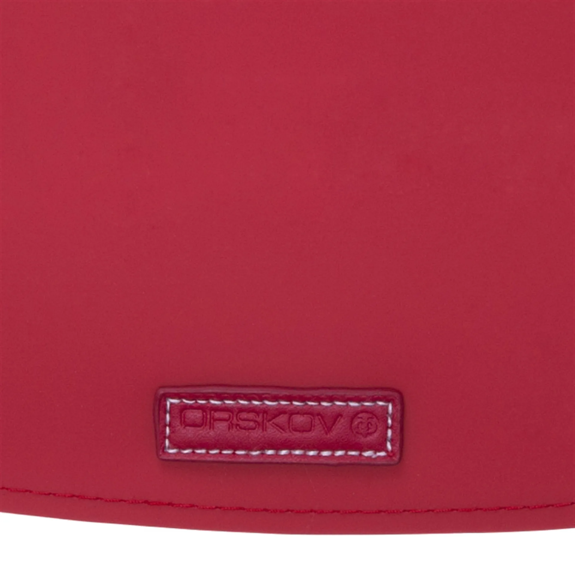 Rubber spisebrikke oval, rød Ørskov