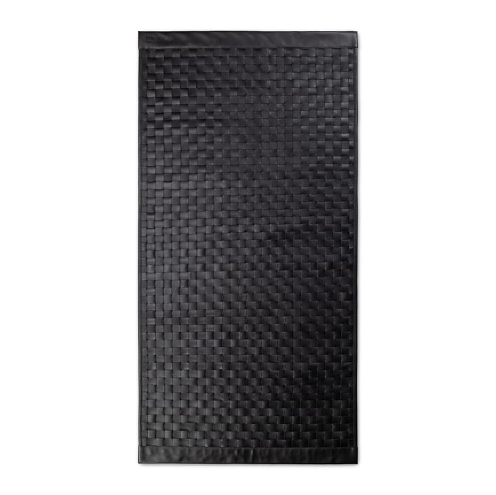 Calf Leather Tuscany teppe 65x135 cm - Matte Black - Rug Solid