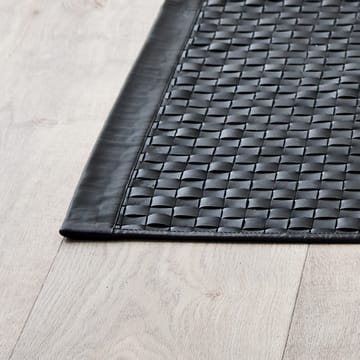 Calf Leather Tuscany teppe 65x135 cm - Matte Black - Rug Solid