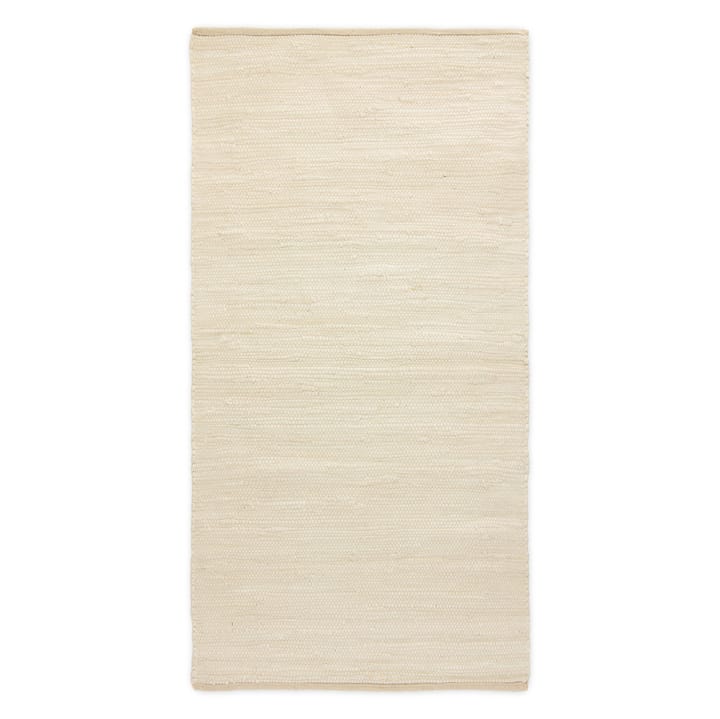 Cotton gulvteppe 65x135 cm - desert white (hvit) - Rug Solid