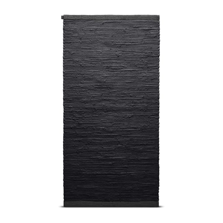 Cotton gulvteppe 75x200 cm - Charcoal - Rug Solid