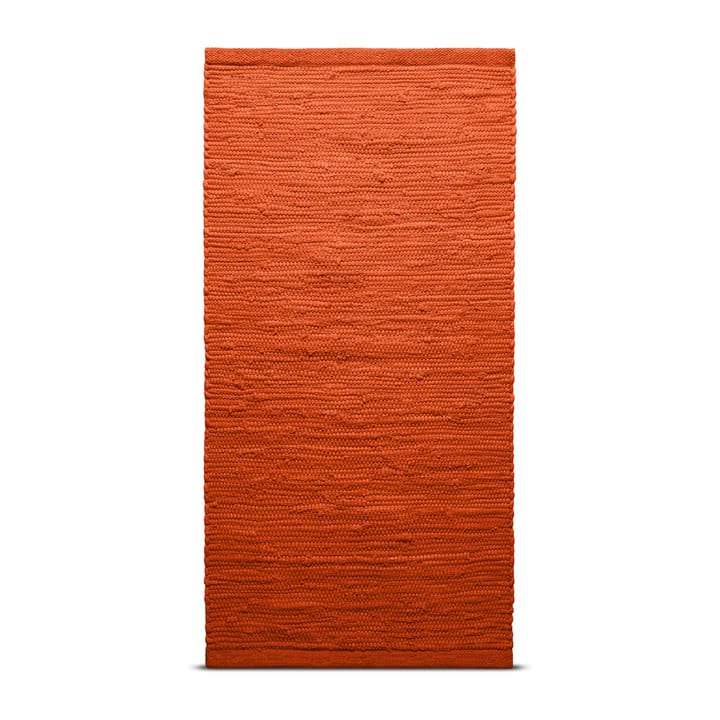 Cotton gulvteppe 75x200 cm - Solar oransje (oransje) - Rug Solid
