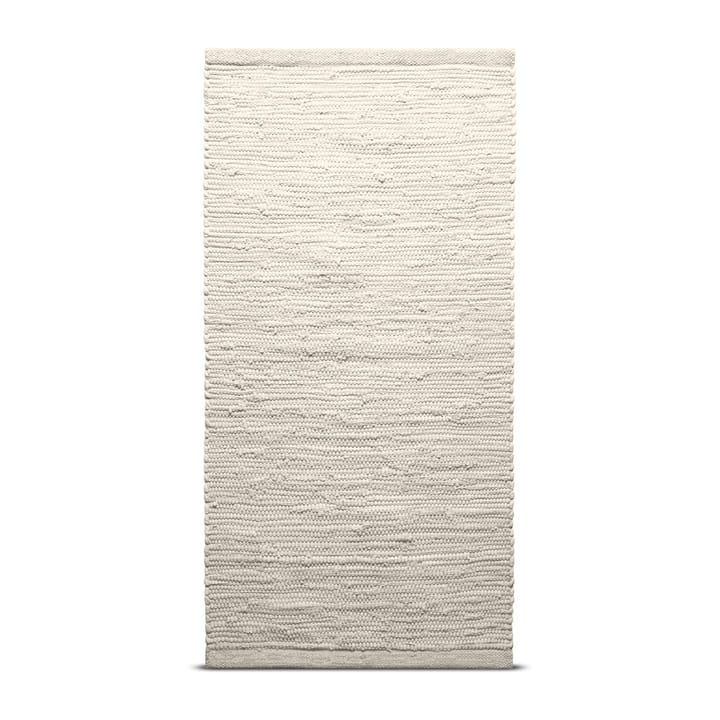 Cotton teppe 140 x 200 cm - desert white (hvit) - Rug Solid