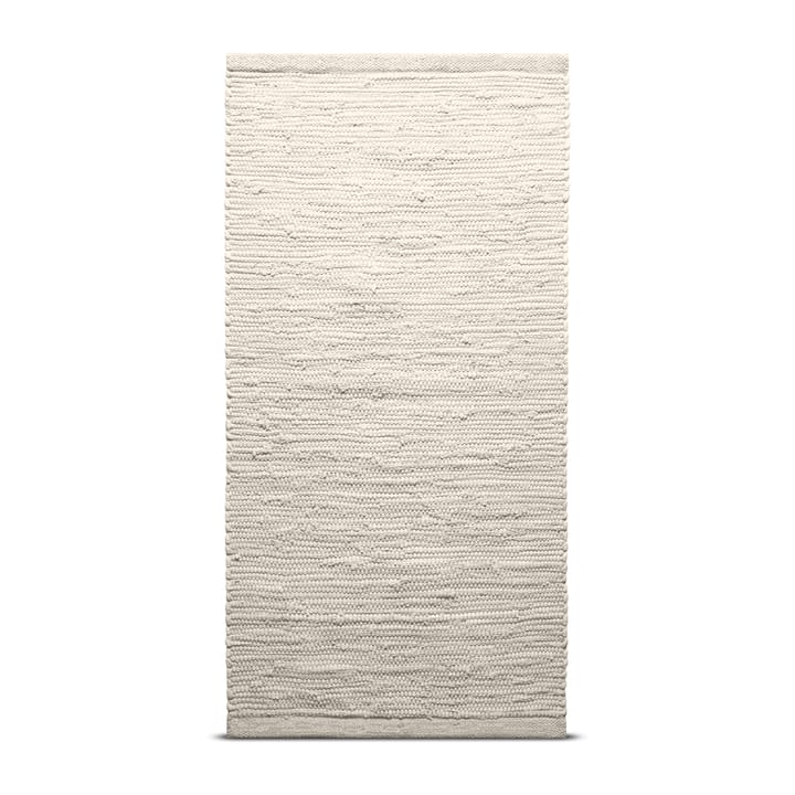 Cotton teppe 140 x 200 cm - desert white (hvit) - Rug Solid