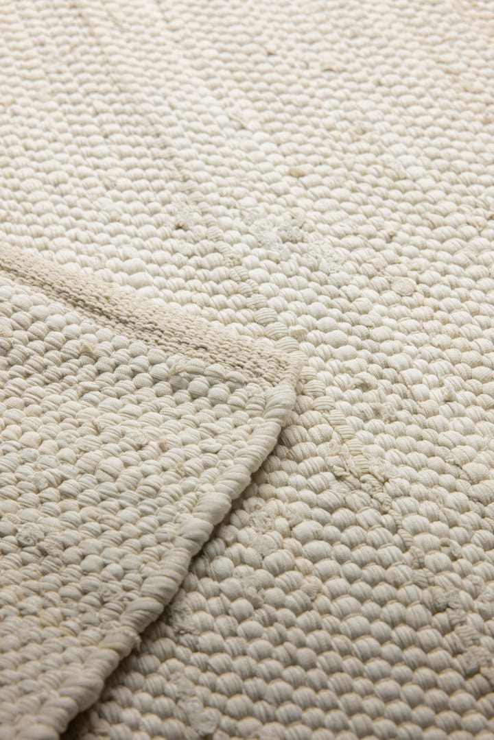 Cotton teppe 140 x 200 cm - desert white (hvit) - Rug Solid