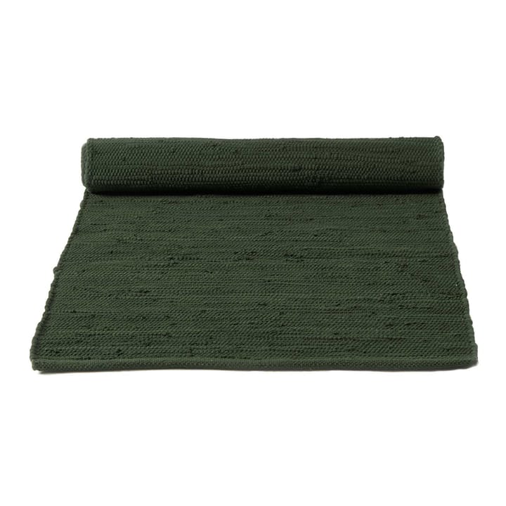 Cotton teppe 140 x 200 cm - guilty green (grønn) - Rug Solid