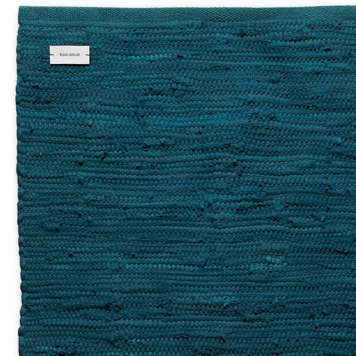 Cotton teppe 140 x 200 cm, Petroleum (petrolblå) Rug Solid
