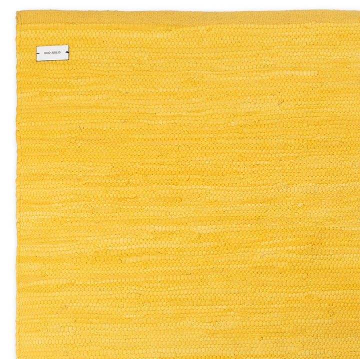 Cotton teppe 140 x 200 cm - Raincoat yellow (gul) - Rug Solid