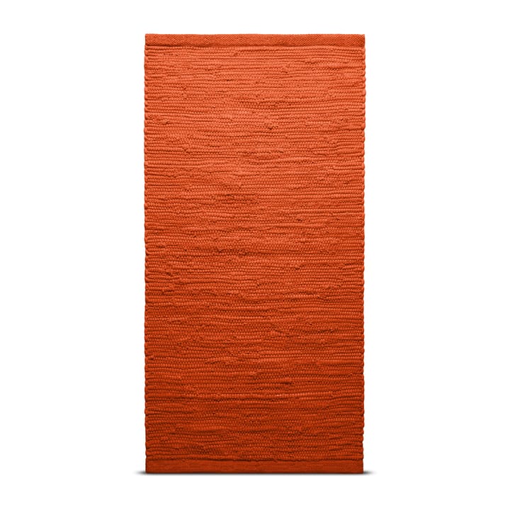 Cotton teppe 140 x 200 cm - Solar oransje (oransje) - Rug Solid