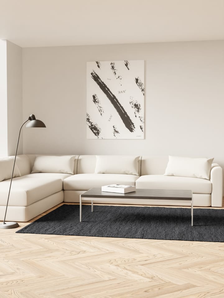 Cotton teppe 170 x 240 cm, Charcoal Rug Solid