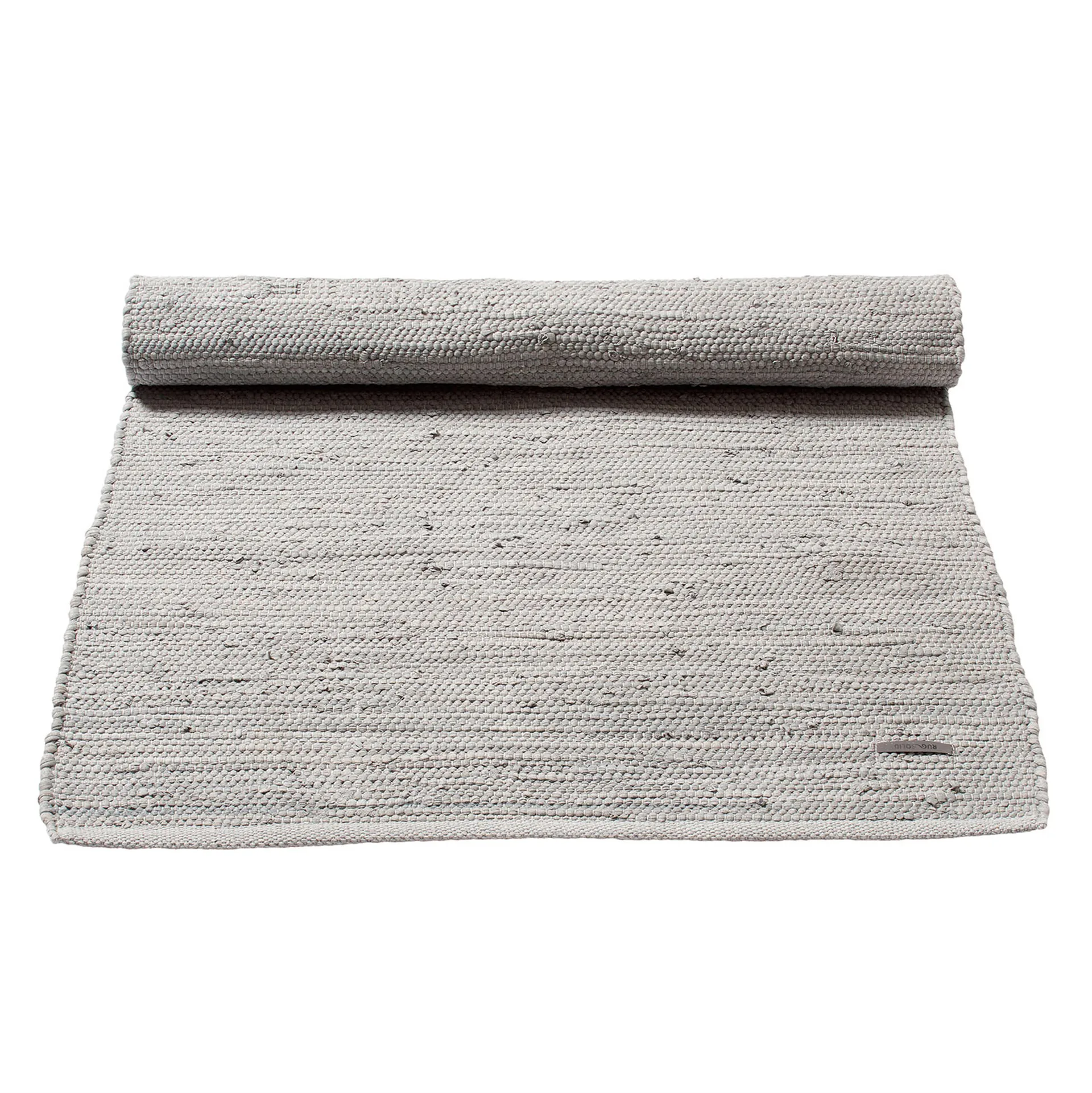 Cotton teppe 170 x 240 cm, light grey (lysegrå) Rug Solid