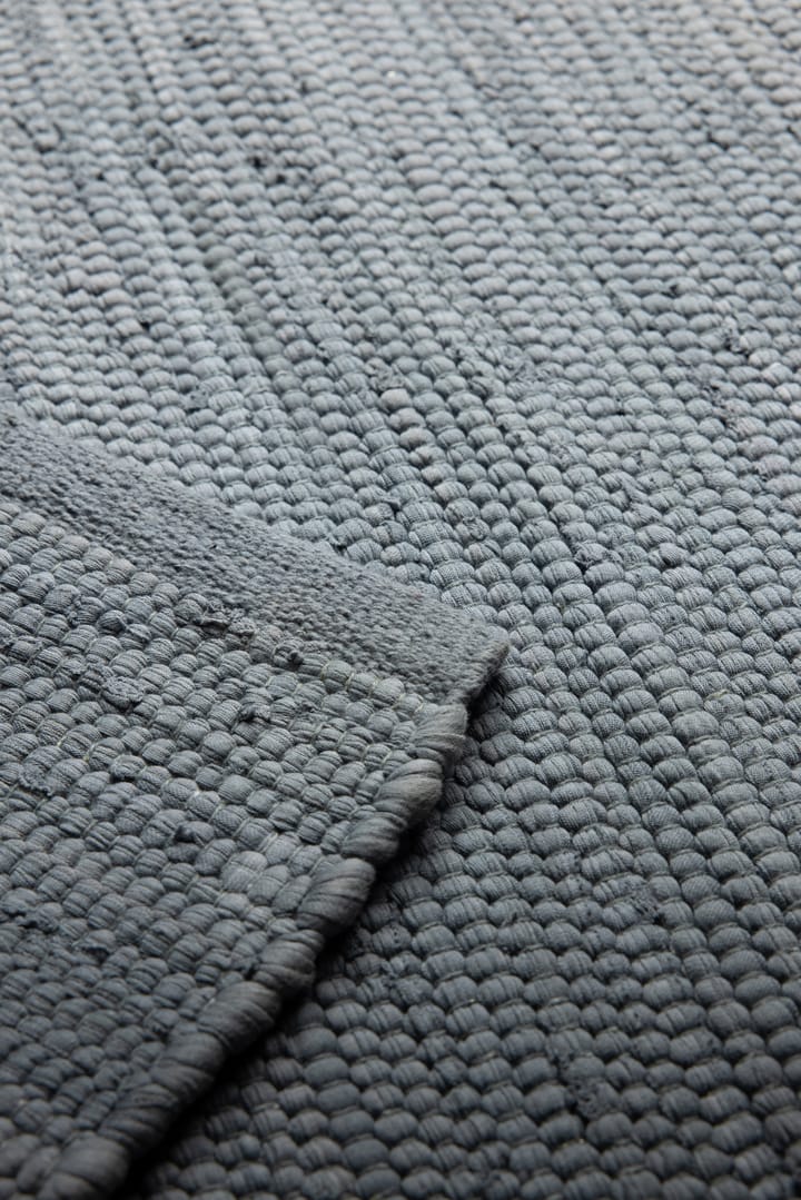 Cotton teppe 170 x 240 cm - steel grey (grå) - Rug Solid