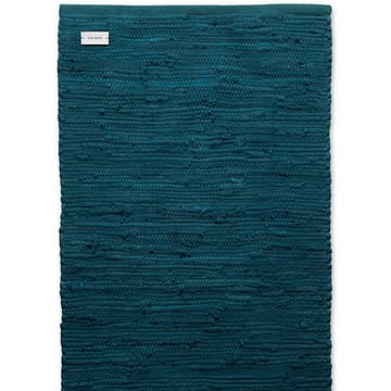 Cotton teppe 60 x 90 cm - Petroleum (petrolblå) - Rug Solid