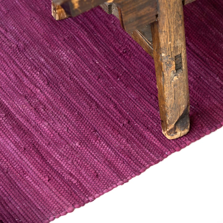 Cotton teppe 65 x 135 cm - Bold Raspberry (mørkerosa) - Rug Solid