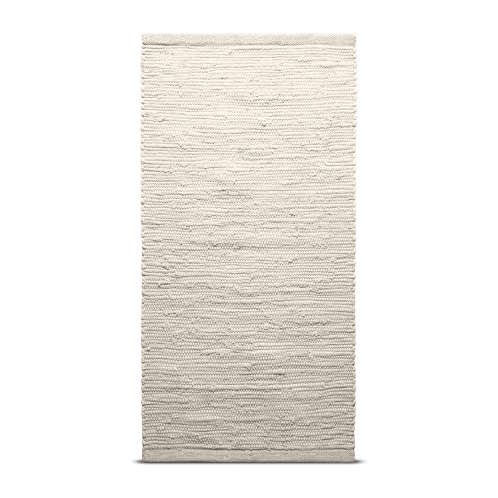 Cotton teppe 65 x 135 cm - desert white (hvit) - Rug Solid