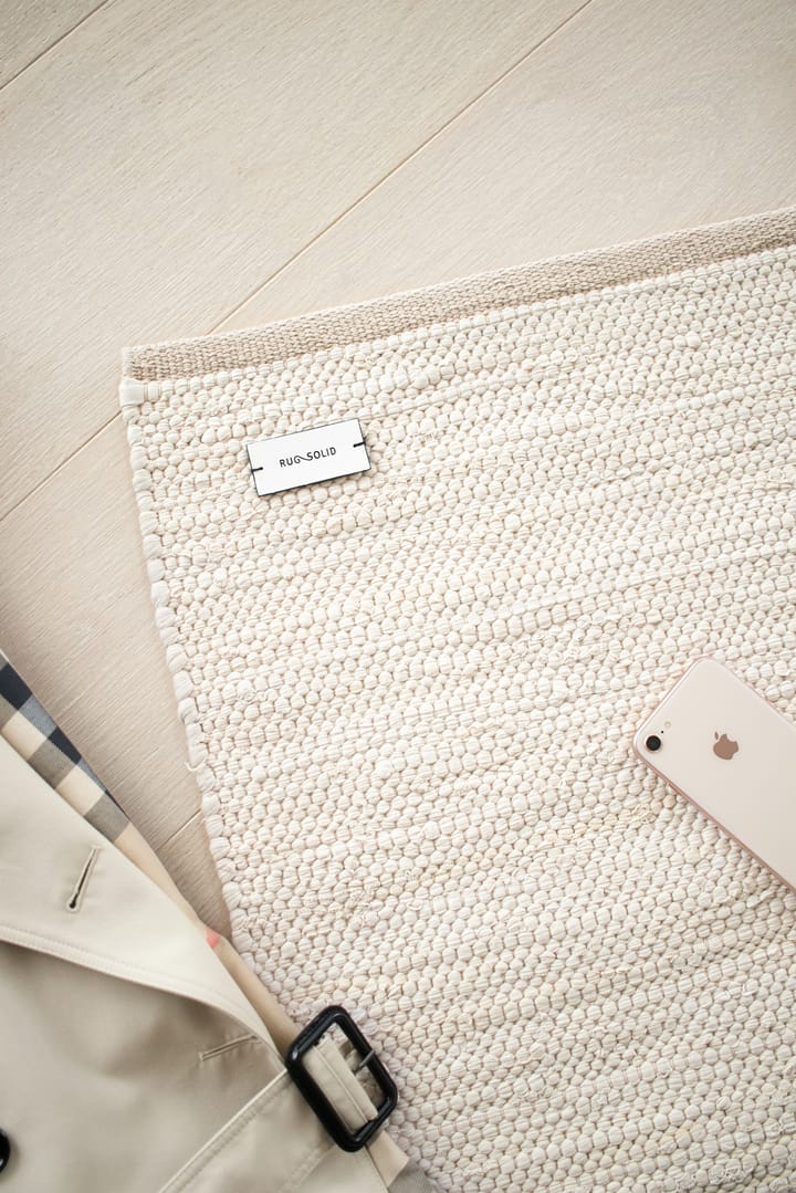 Cotton teppe 65 x 135 cm, desert white (hvit) Rug Solid