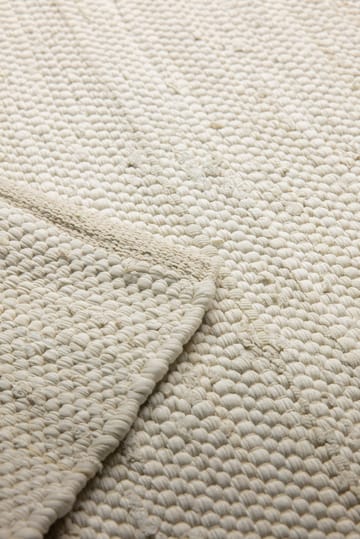 Cotton teppe 65 x 135 cm - desert white (hvit) - Rug Solid