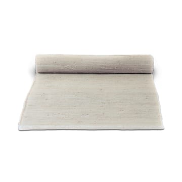 Cotton teppe 65 x 135 cm - desert white (hvit) - Rug Solid
