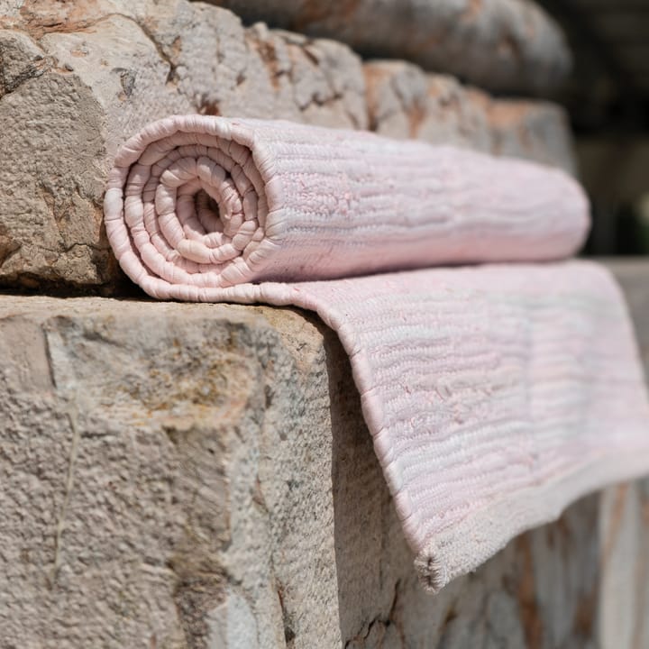 Cotton teppe 65 x 135 cm - misty rose (rosa) - Rug Solid