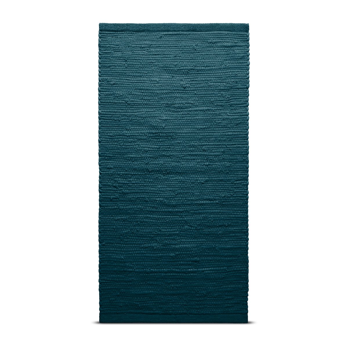 Bilde av Rug Solid Cotton teppe 65 x 135 cm Petroleum (petrolblå)