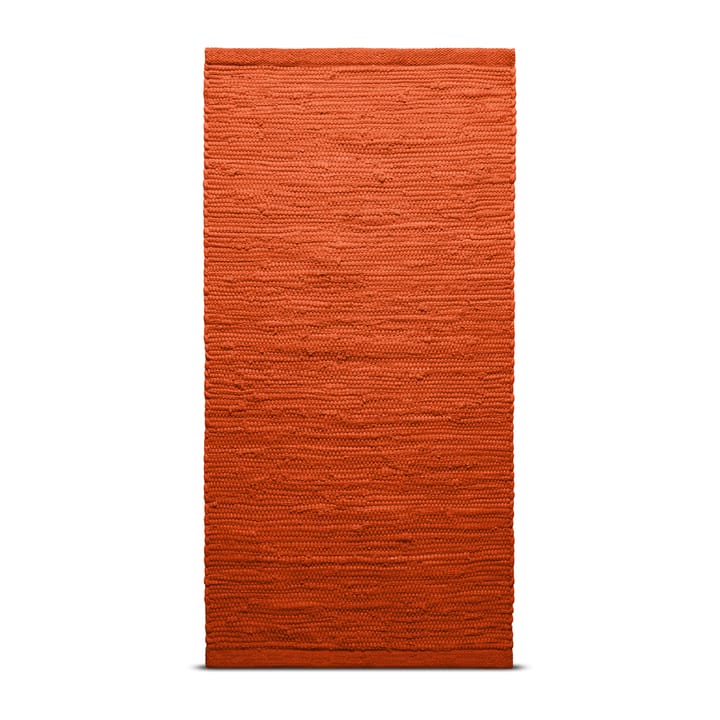 Cotton teppe 65 x 135 cm, Solar oransje (oransje) Rug Solid
