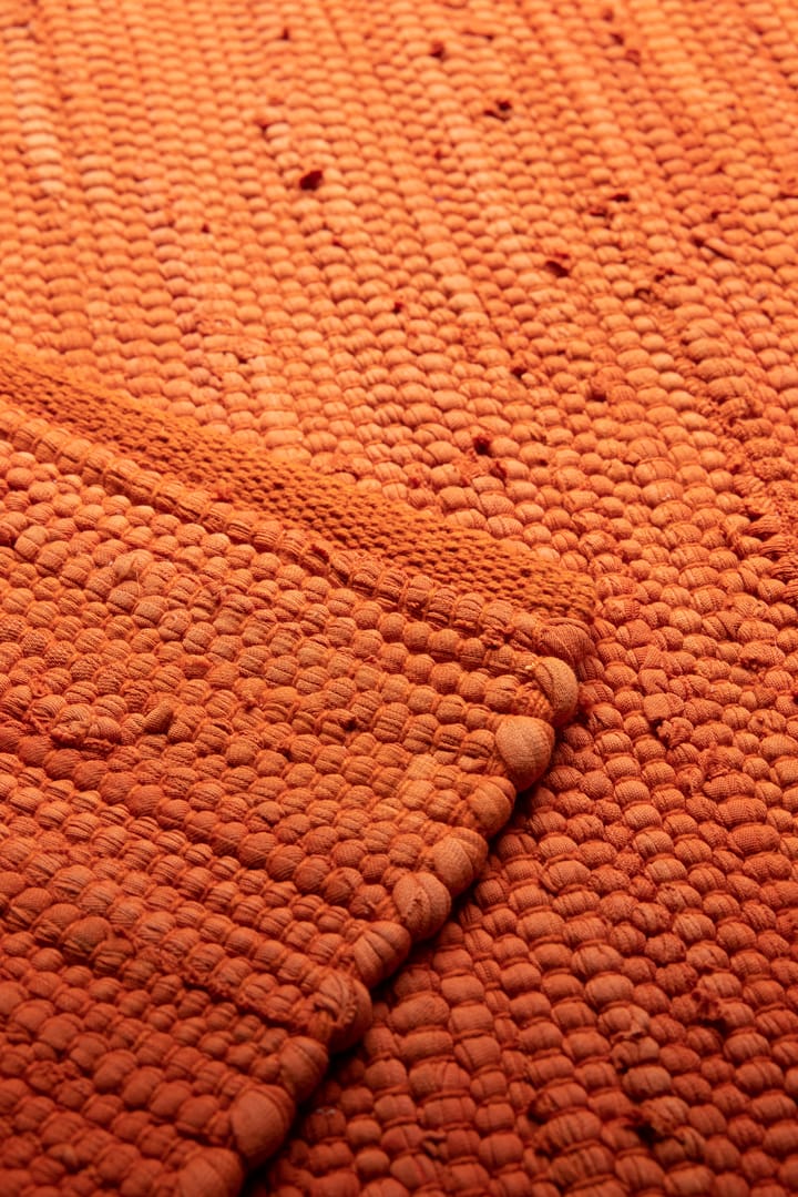 Cotton teppe 65 x 135 cm - Solar oransje (oransje) - Rug Solid
