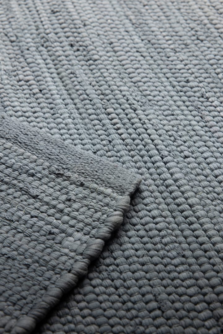 Cotton teppe 65 x 135 cm, Steel grey (grå) Rug Solid