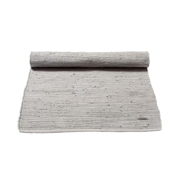 Cotton teppe 75 x 200 cm - light grey (lysegrå) - Rug Solid
