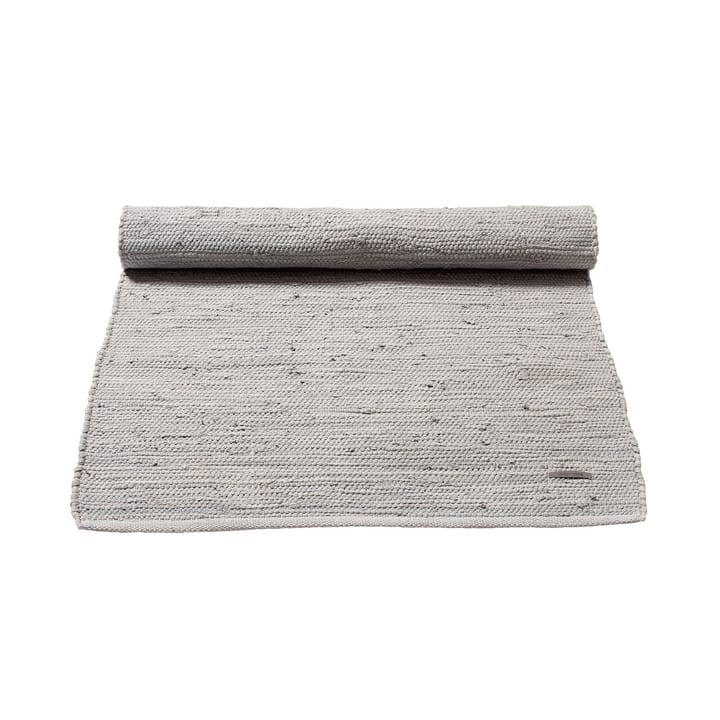 Cotton teppe 75 x 200 cm, light grey (lysegrå) Rug Solid