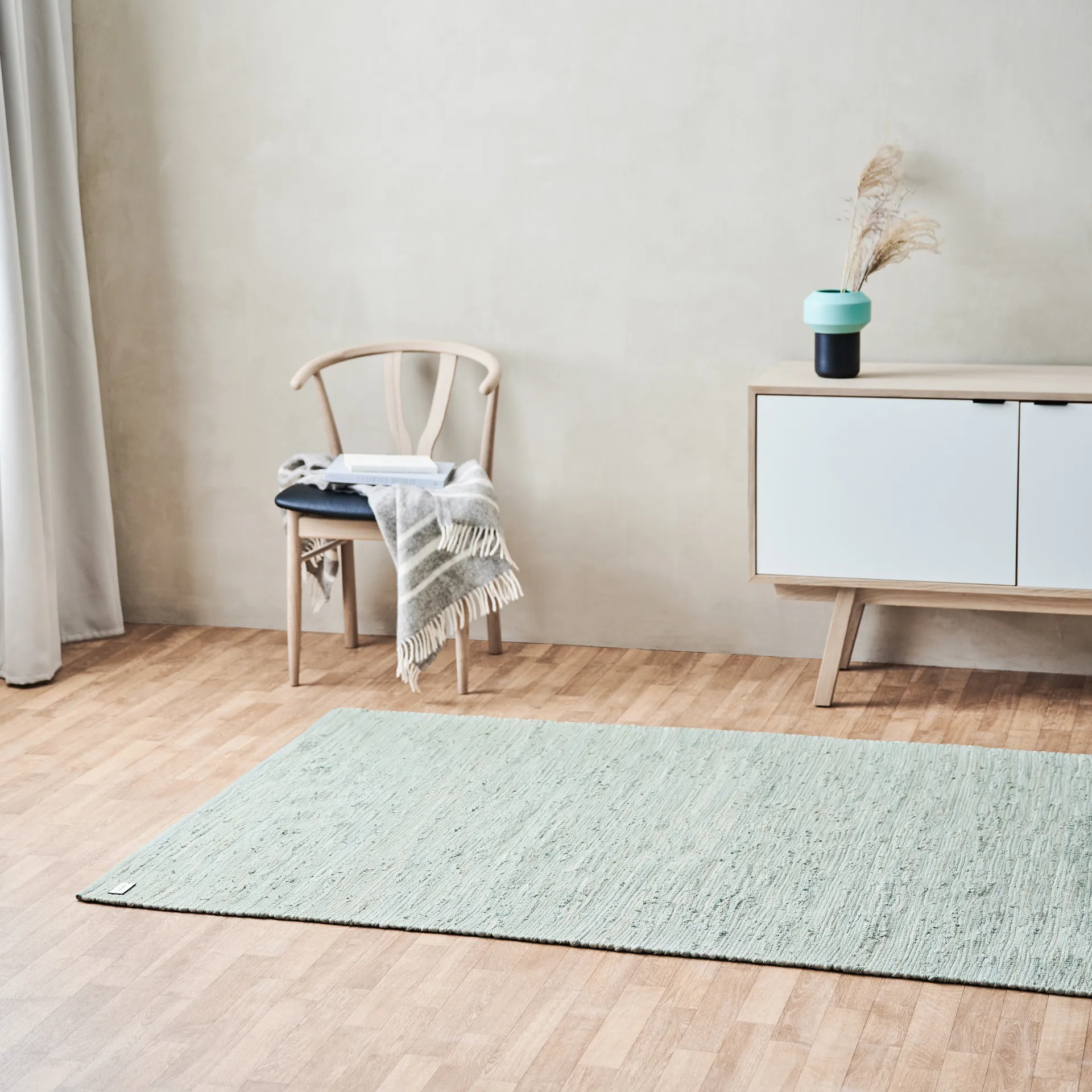 Cotton teppe 75 x 200 cm, Mint Rug Solid