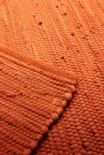 Cotton teppe 75 x 200 cm - Solar oransje (oransje) - Rug Solid