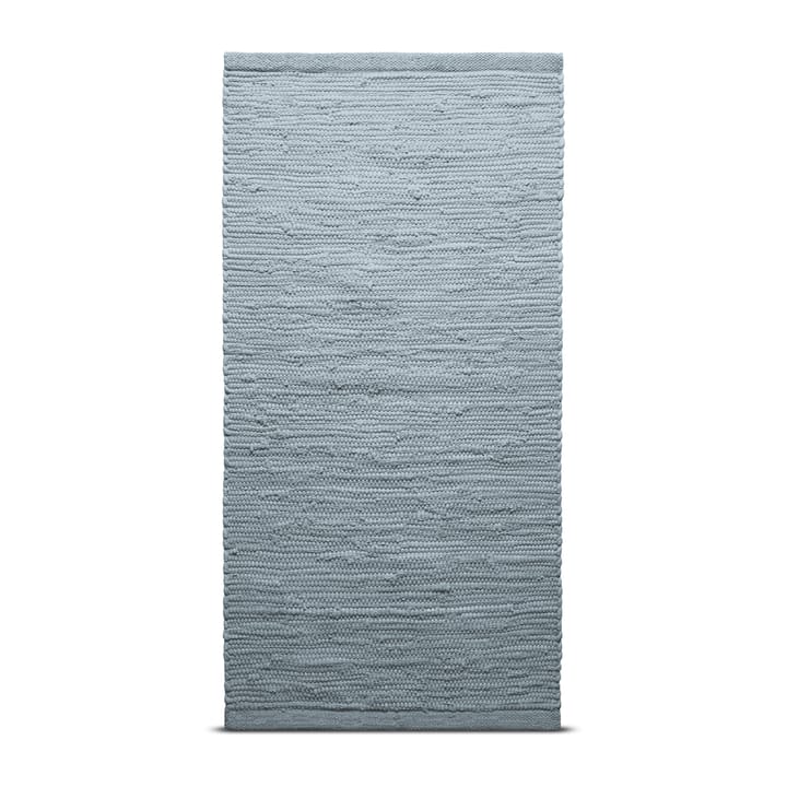 Cotton teppe 75 x 300 cm - light grey (lysegrå) - Rug Solid