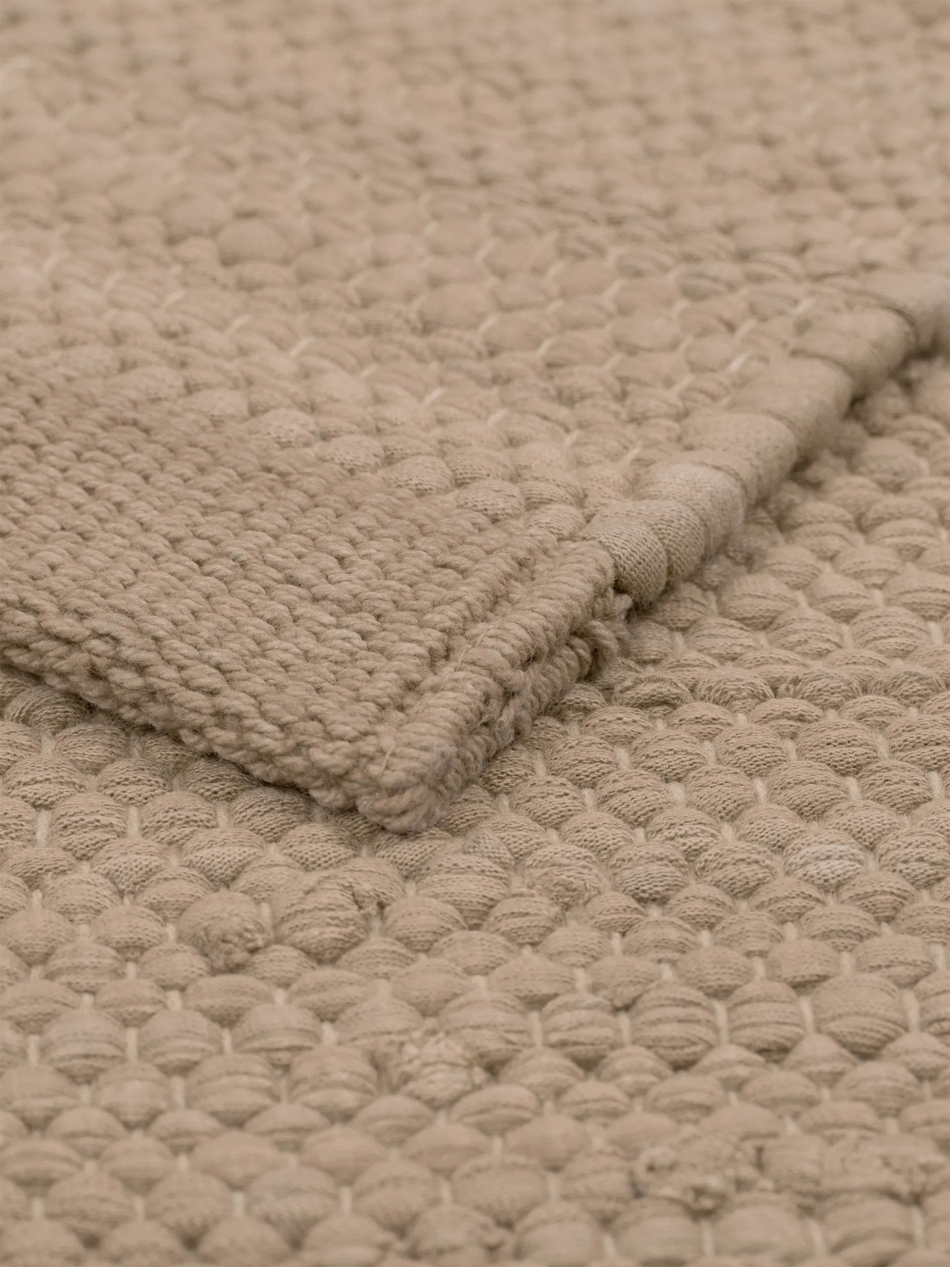 Cotton teppe 75 x 300 cm, Nougat Rug Solid