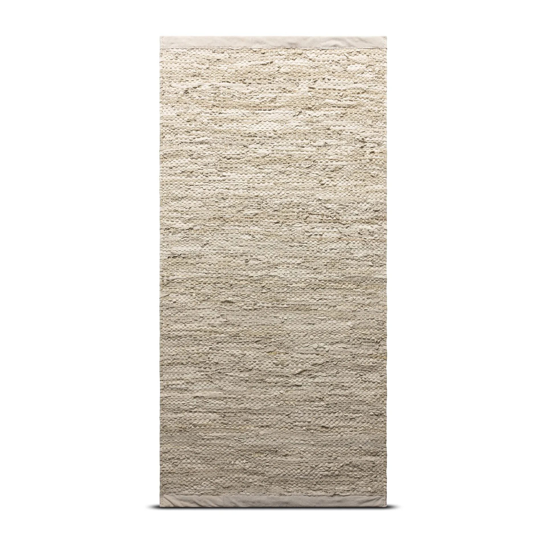 Leather gulvteppe 140x200 cm, beige Rug Solid