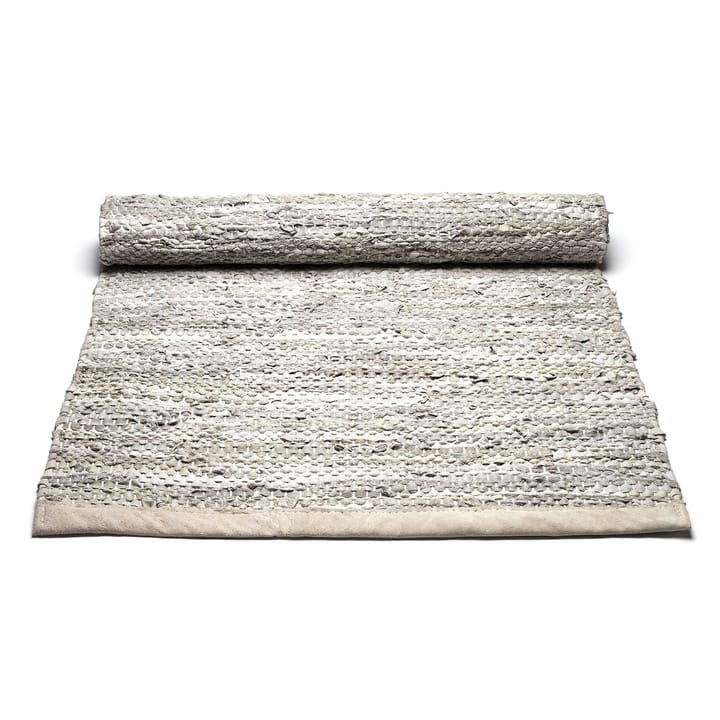 Leather gulvteppe 140x200 cm, beige Rug Solid