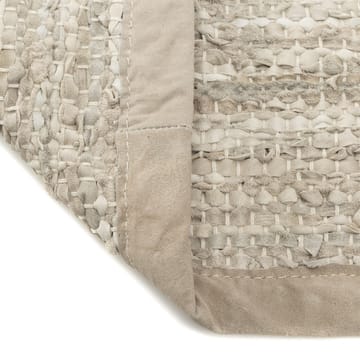 Leather gulvteppe 140x200 cm - beige - Rug Solid