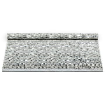 Leather gulvteppe 140x200 cm - light grey (lysegrå) - Rug Solid