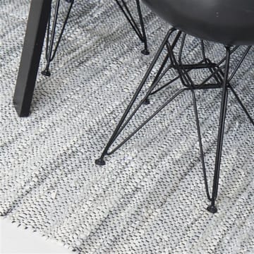 Leather gulvteppe 140x200 cm - light grey (lysegrå) - Rug Solid