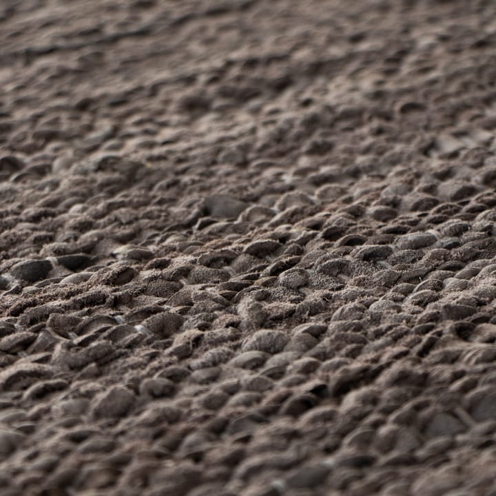 Leather gulvteppe 140x200 cm - Wood (brun) - Rug Solid