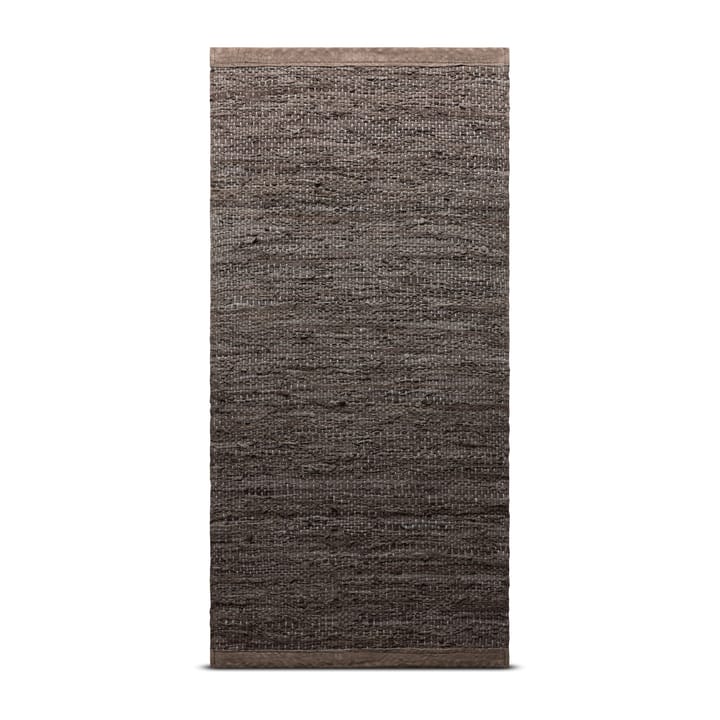 Leather gulvteppe 140x200 cm - Wood (brun) - Rug Solid