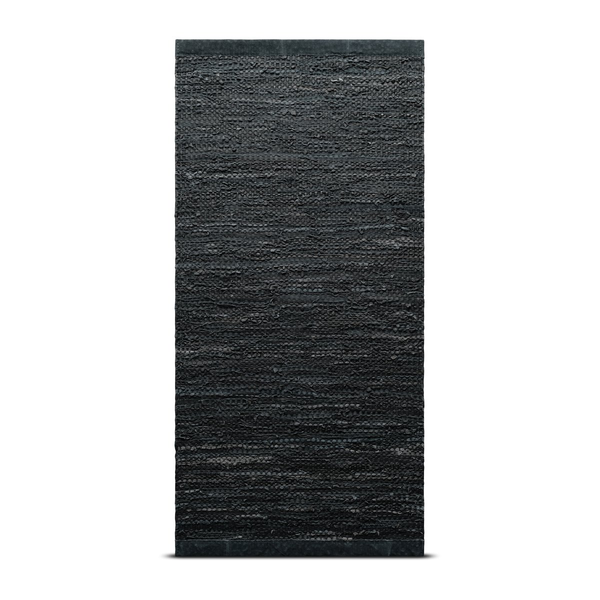Bilde av Rug Solid Leather gulvteppe 200x300 cm dark grey (mørkegrå)