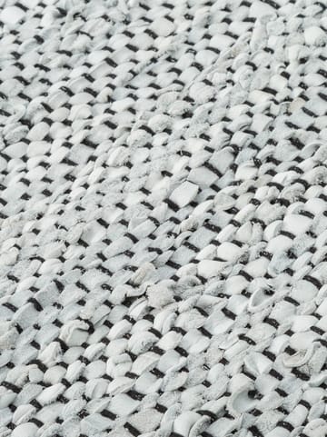 Leather gulvteppe 200x300 cm - light grey (lysegrå) - Rug Solid